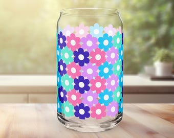 Vaso de cerveza con forma de amapola primaveral
