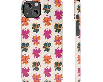 Vinilo o funda para iPhone Frenesí floral del arco iris