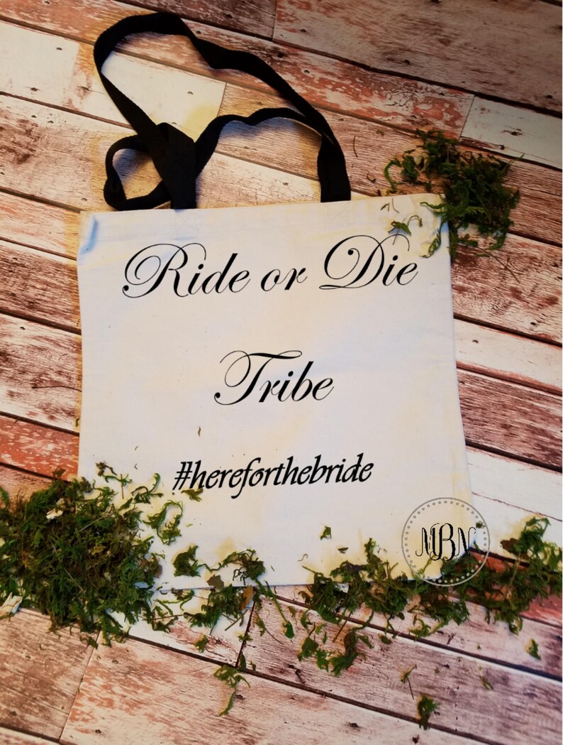 Bridesmaid Gift Gal Squad Weekend Tote Ride or Die Tribe Girls Weekend Bag Novelty Gift Bride Tribe