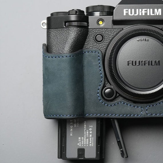 MS Edition Fujifilm fuji XT5 XT-5 Handmade Half Case Cowhide leather Camera bag Protector Holster sleeve Tripod mount SD & battery access