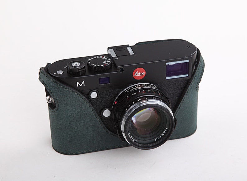 Leica mp m240 m262 Handmade Half Case Cowhide leather insert Etsy