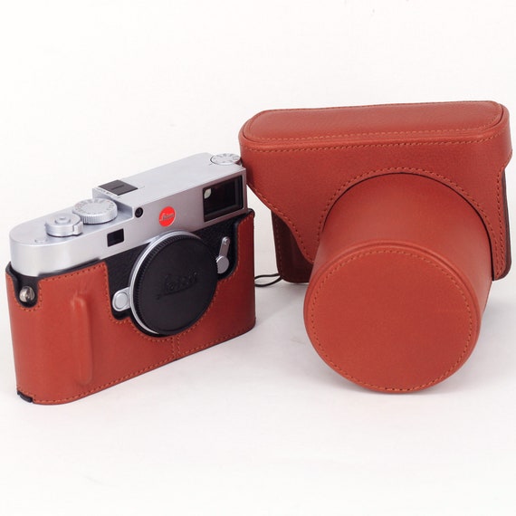 Leica M11 M10 M10M M10P M10R M240 Handmade FULL Eveready Half Case with Removable Cover HandGrip Cowhide leather insert Camera bag