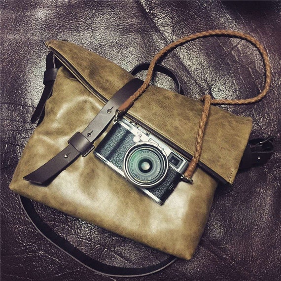 Premium Edition Vintage Cow Leather Handmade hand crafted hand stitch Camera Bags That Don't Look Like Camera Bags Cases insert Leica Sony