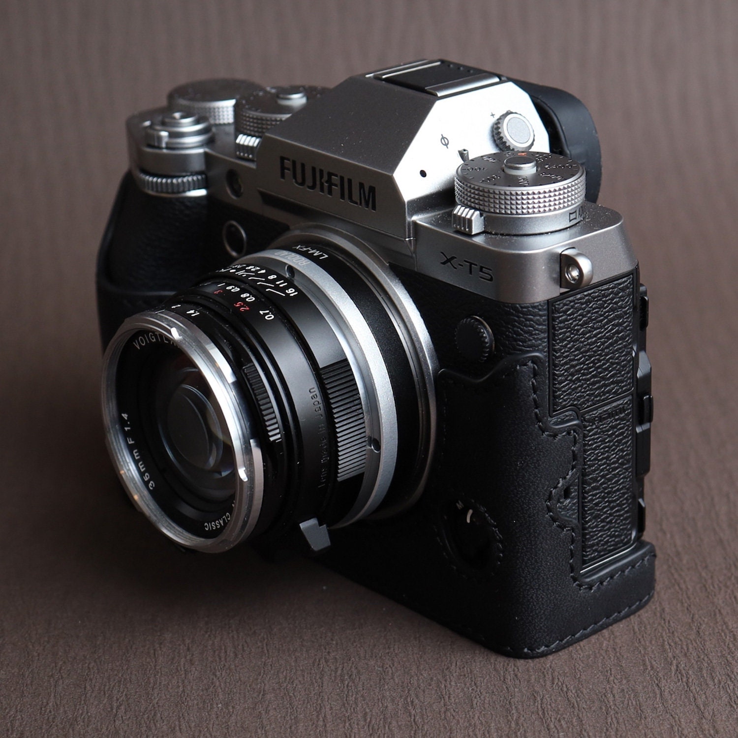 Fujifilm fuji XT5 XT-5 Handmade Half Case Cowhide leather insert Camera bag Protector HandGrip Holster Pouch sleeve SD & battery access door, fujifilm xt5 - Vimarsana News