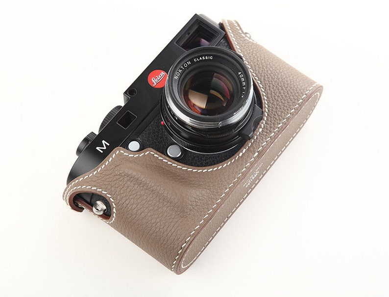 Leica mp m240 m262 Handmade Half Case Cowhide leather insert Etsy