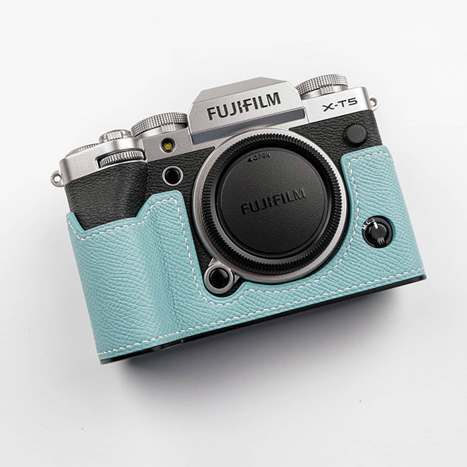 Fujifilm XT5 Half Case Genuine Leather Handmade Camera Black Brown X-T5  Cover