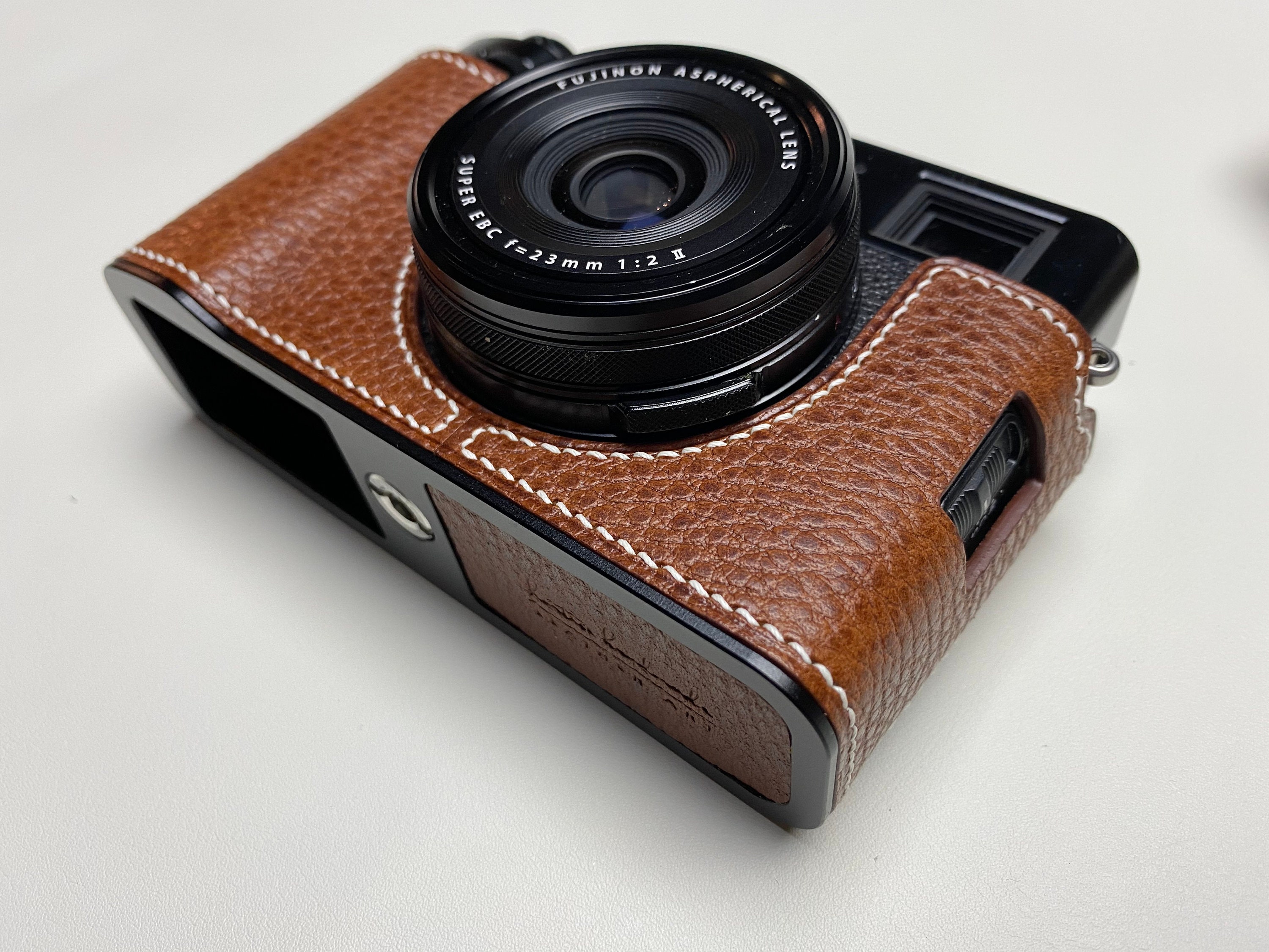 Handmade Leather Camera Case Retro Half Body Cover Protector For Fuji Xt5  Xt4 Xt30 Xs10 X100v Photography Camera Accessories