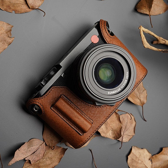 MS Edition leica Q2 TYP4889 Handmade Half Case Cowhide leather insert Camera bag Protector Holster sleeve handGrip Made TO Order