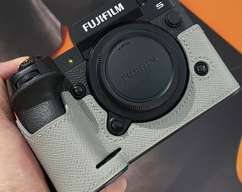 MS Edition Fujifilm fuji XS20 X-S20 Handmade Half Case Cowhide leather  insert Camera bag Protector Holster sleeve