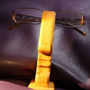 Porte-lunettes En Bois Sculpté à Main - Forme De Flamant Rose, Décoration De Bureau Ou De Maison - Environ 12,6 Cm De Haut