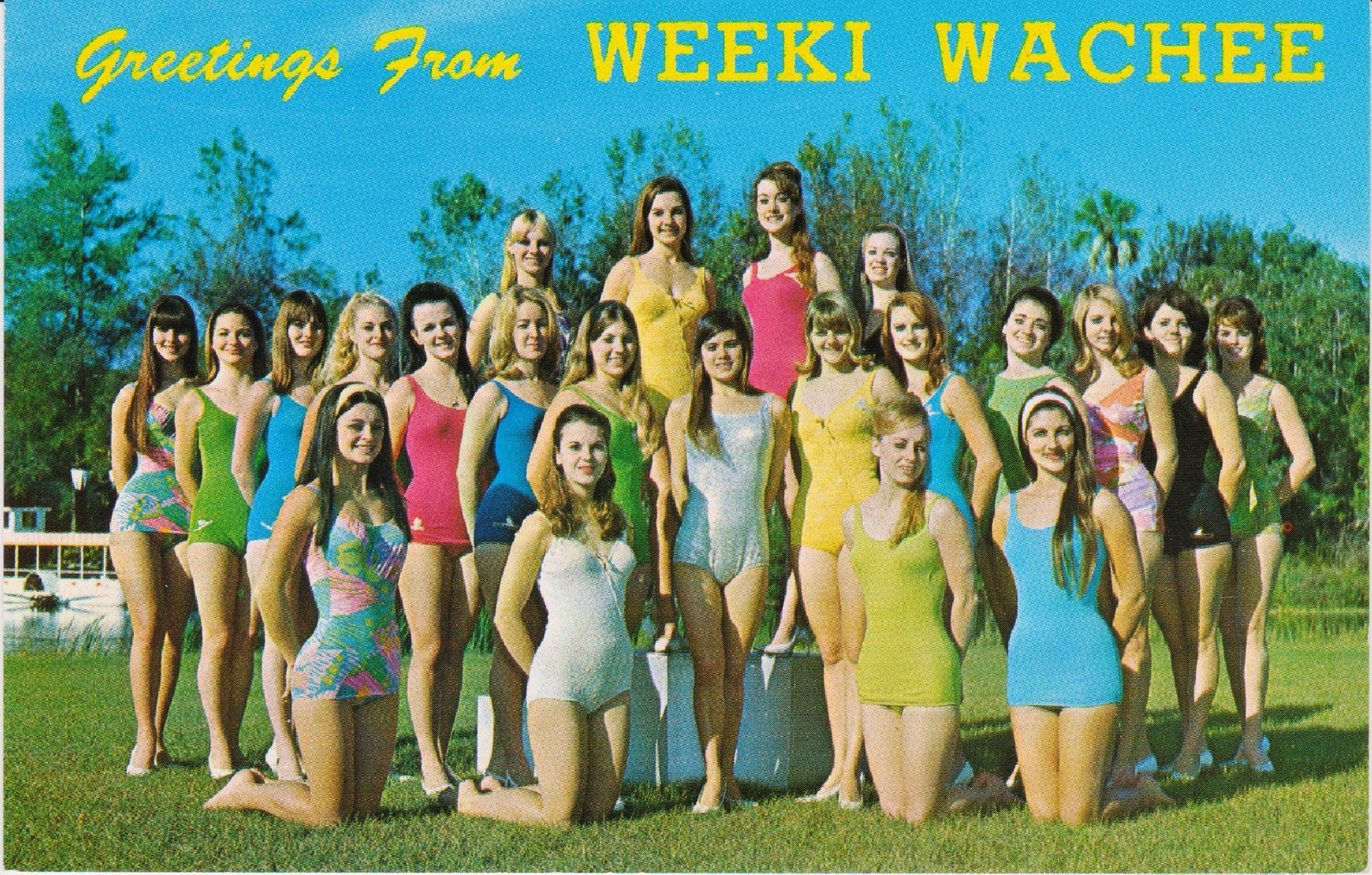 Awesome Vintage Weeki Wachee Mermaids Postcard Vintage Etsy