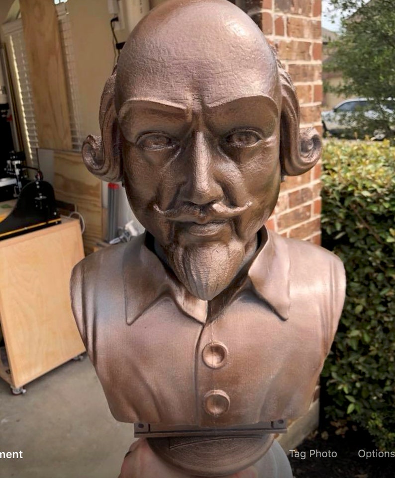 Shakespeare bust from 1966 batman 3D file only Etsy