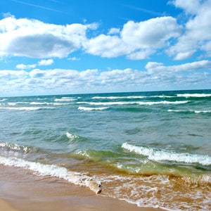 Lake Michigan Beach PRINT: Nature Photography