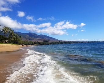 Hawaii Maui Beach PRINT: Fotografía de viaje