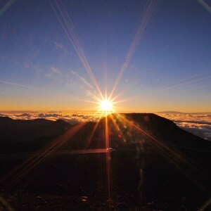 Hawaii Maui Mount Haleakala Sunrise PRINT: Travel Photography