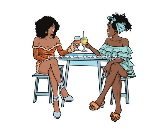 Download Bestfriends Beautiful African American Woman Attractive Classy Etsy