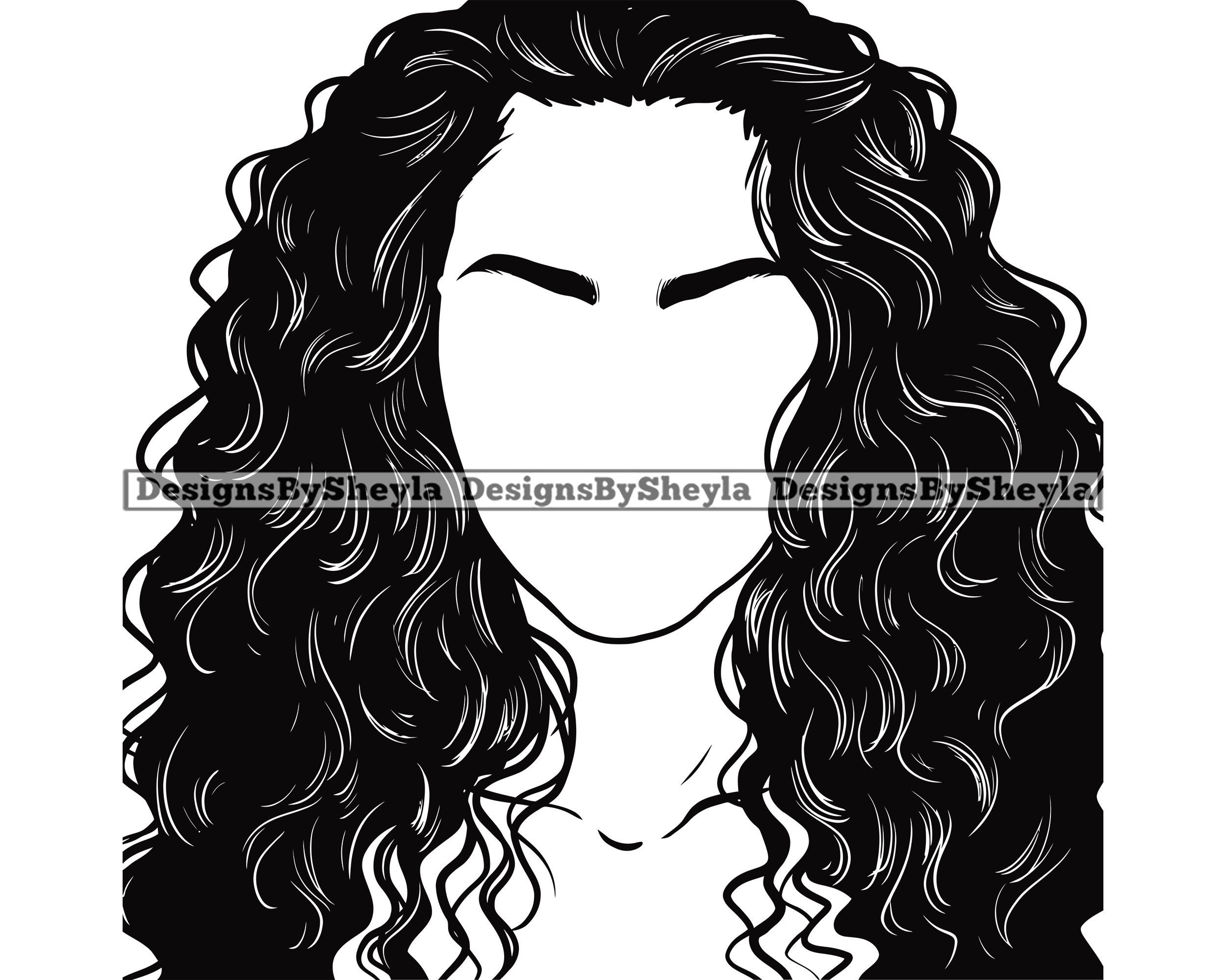 Faceless Big Hair Woman Portrait Wavy Hair Beauty Classy Trend - Etsy Faceless Big Hair Woman Portrait Wavy Hair Beauty Classy Trend - Etsy