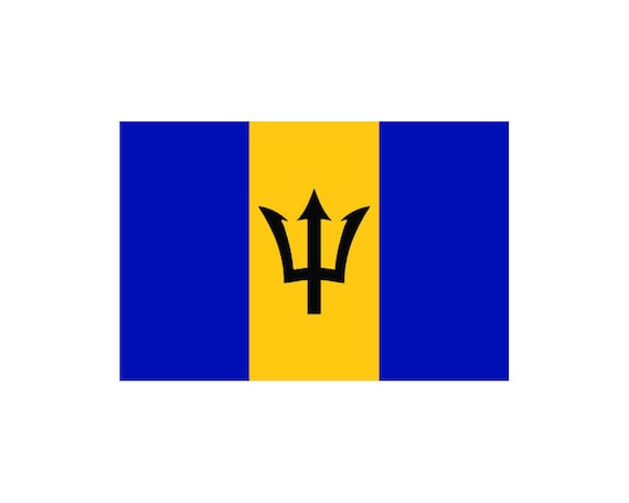 Barbados Flag Barbadians National Symbol Banner Background Etsy