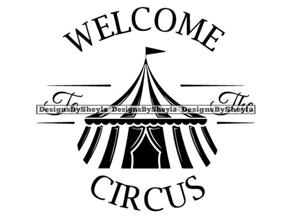 Download Circus Carnival Vintage Retro Welcome Poster Svg Eps Png Etsy PSD Mockup Templates