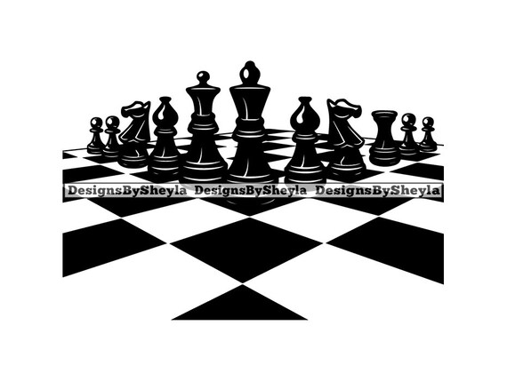 Chess Piece Game King Queen Board Competition Intelligence Etsy