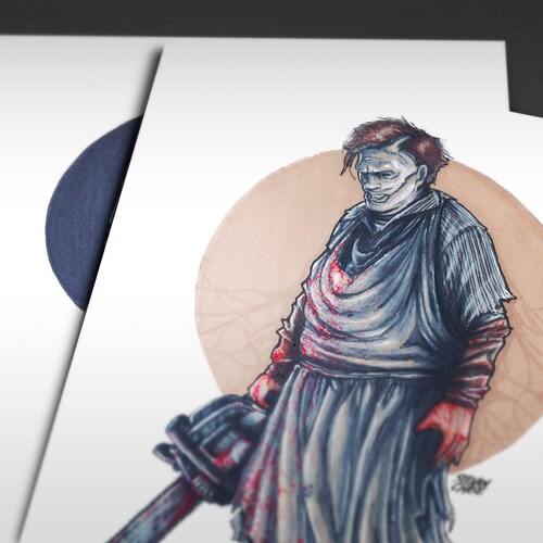 1974 the Texas Chain Saw Massacre Leatherface Horror Art Etsy