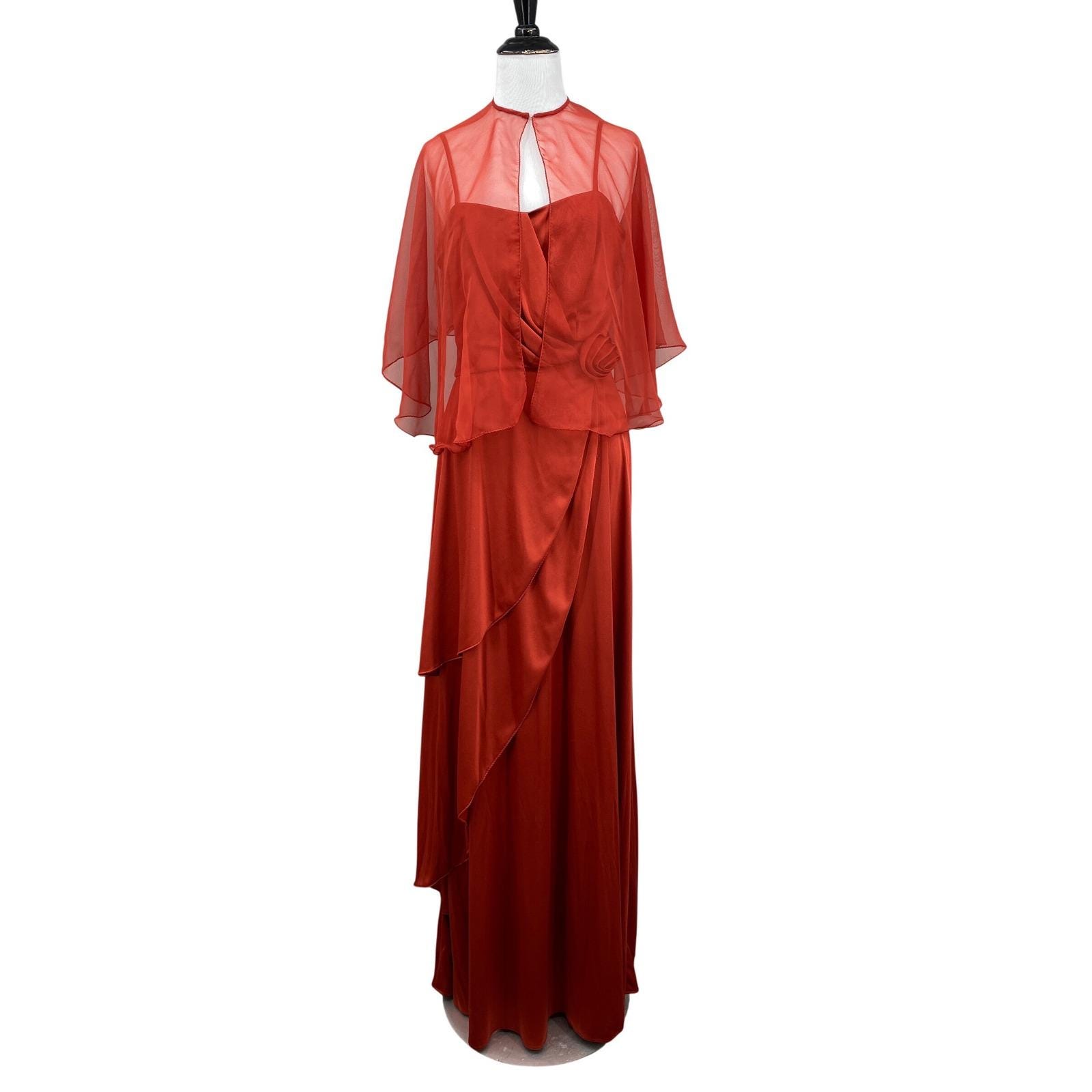 Rust Evening Gown - Etsy
