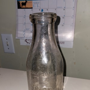 Union dairy company milk bottle