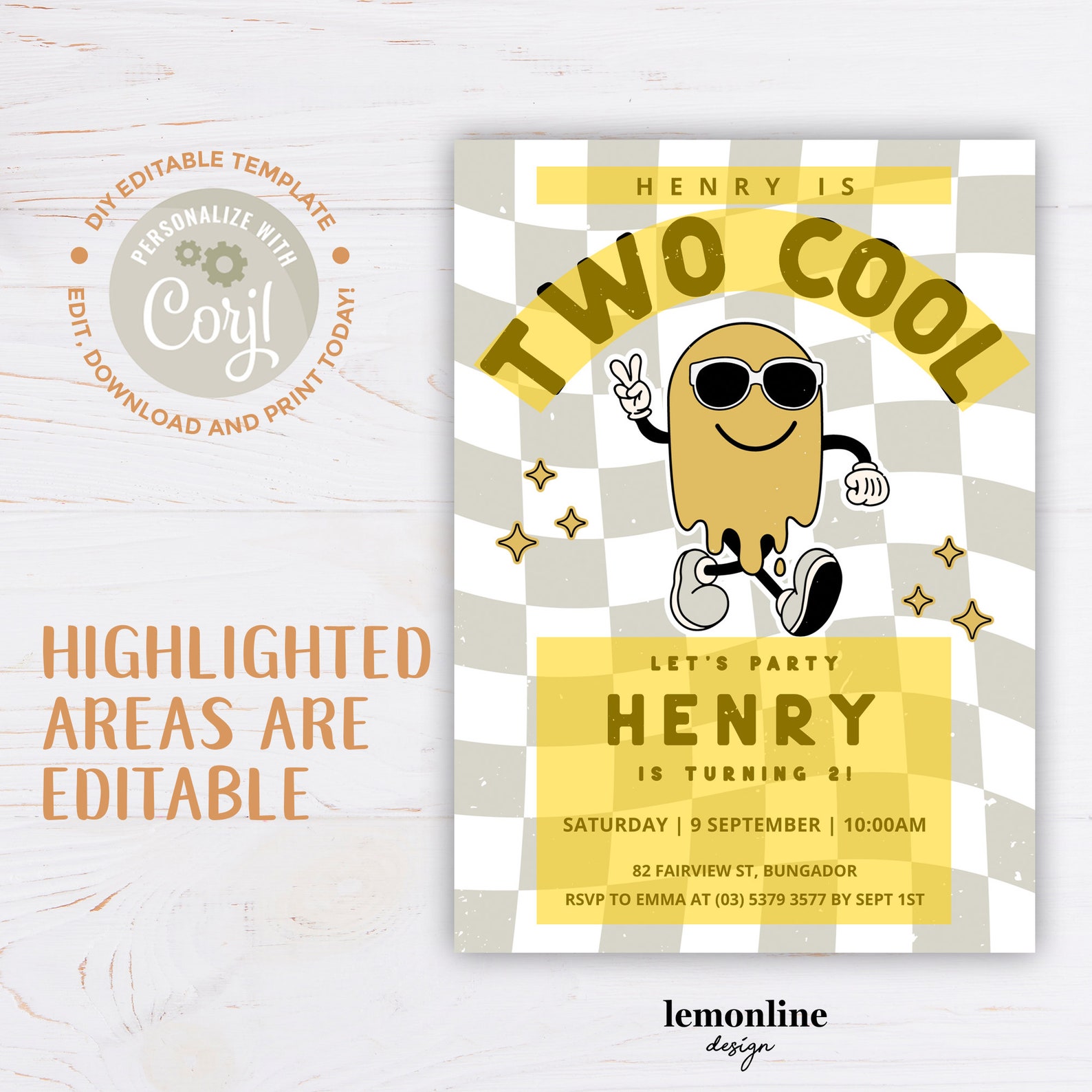 Invited Cool Two Cool Invite, Two Cool Birthday Invitation, Two Cool Boy Party, 2nd ...