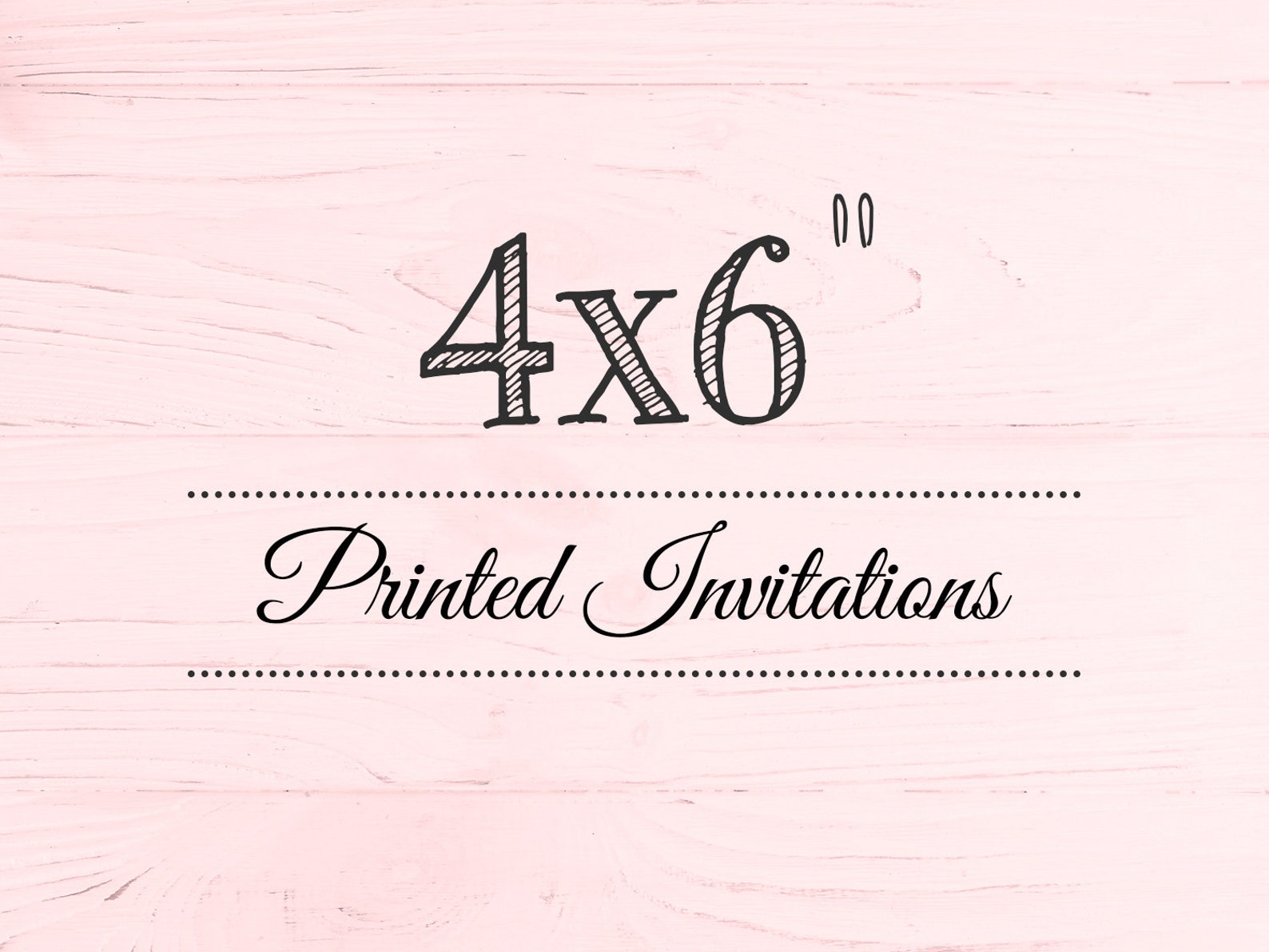 Printed invitations 4x6 Printed Invitations birthday | Etsy