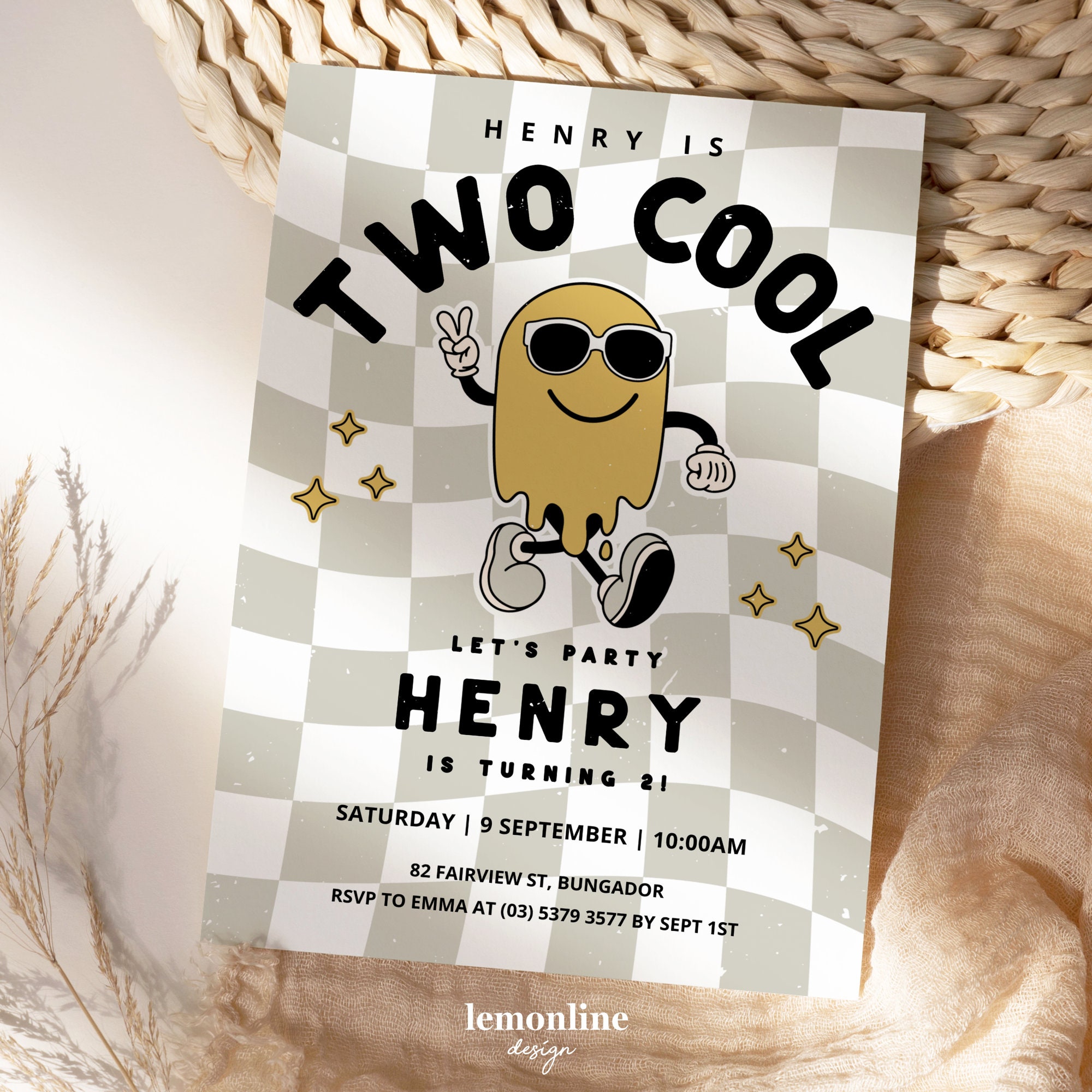 Invited Cool Two Cool Invite, Two Cool Birthday Invitation, Two Cool Boy Party, 2nd ...