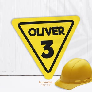 Birthday Road Sign, Construction party sign, road signs decor, two fast birthday decoration, fast one party decor, Construction party, RS1