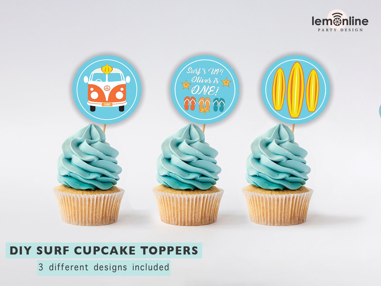Rsstarxi 28 Stück Sommer Strand Cupcake Topper | Glitzer Surfbrett, Delfin & Blumen Motive | Für Hawaii & Geburtstagspartys