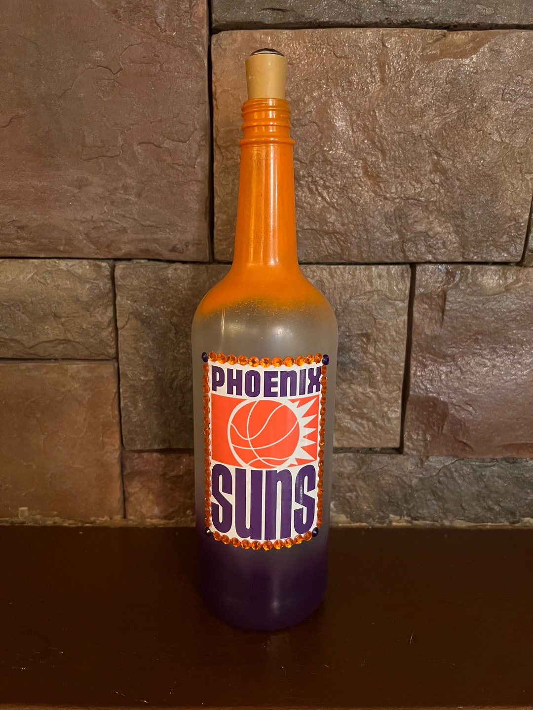 Handmade Upcycled Phoenix Suns Bottle Bar Decor Light Gift Etsy