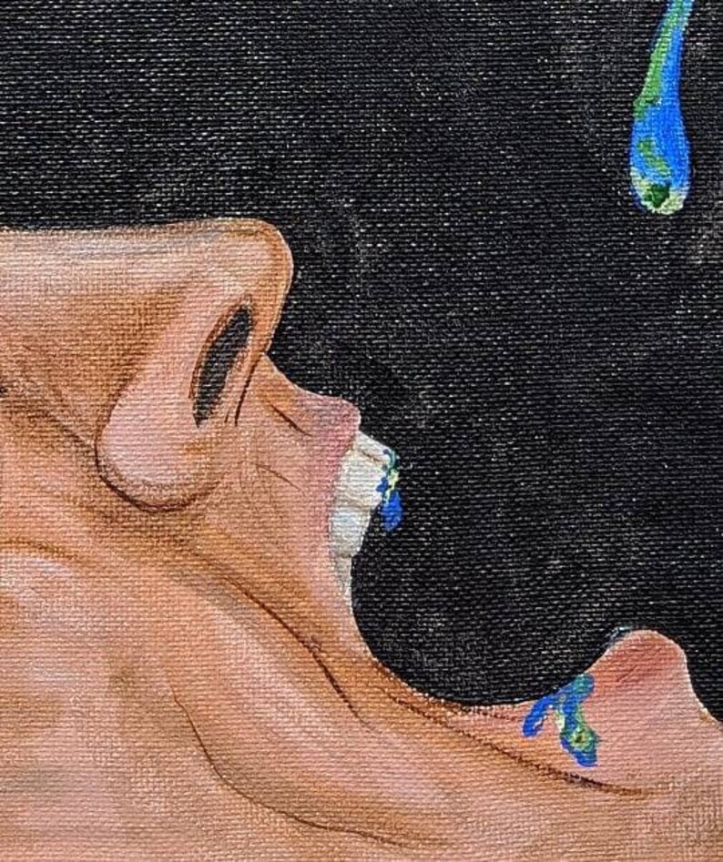 Mine F**k 2020 11x14 Original Acrylic Painting