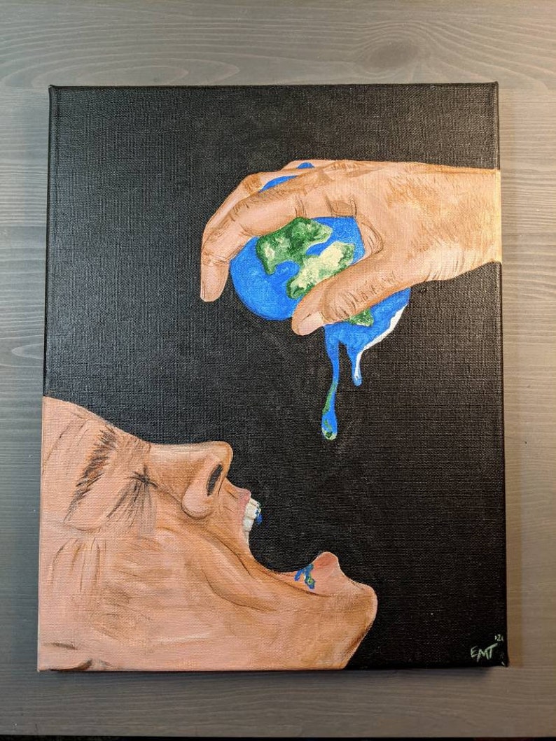 Mine F**k 2020 11x14 Original Acrylic Painting