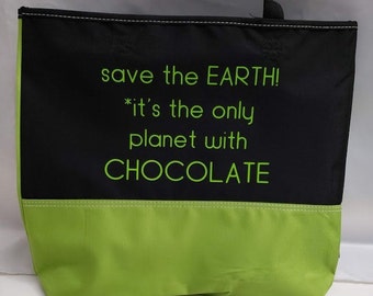 Bolsa de compras reutilizable SVG-Salvar la Tierra