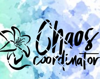 Coordinador del Caos con lirio SVG