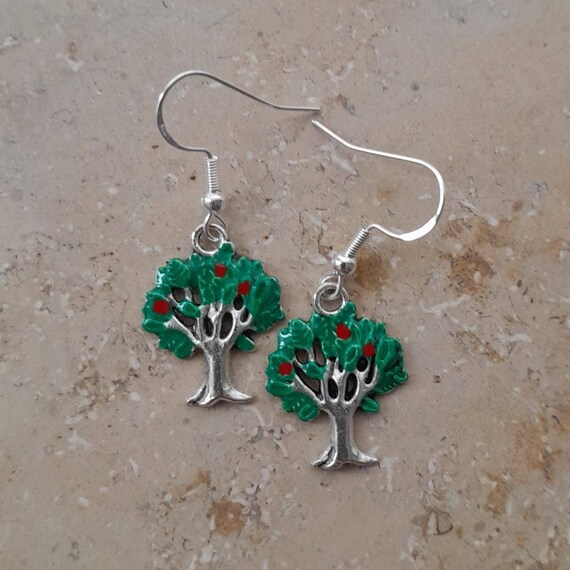 Tree Appletree Apfelbaum Ohrringe Earrings Etsy
