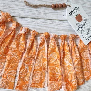 Fall | Autumn |Orange Pumpkin Garland | Fall Decor | Fall Season | Fall Garland