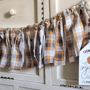 Autumn Plaid Rag Garland | Garland | Autumn | Rag Garland