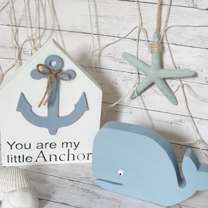 Whale Decor | Coastal Decor | Seaside Decor| Wooden Whale | Whale