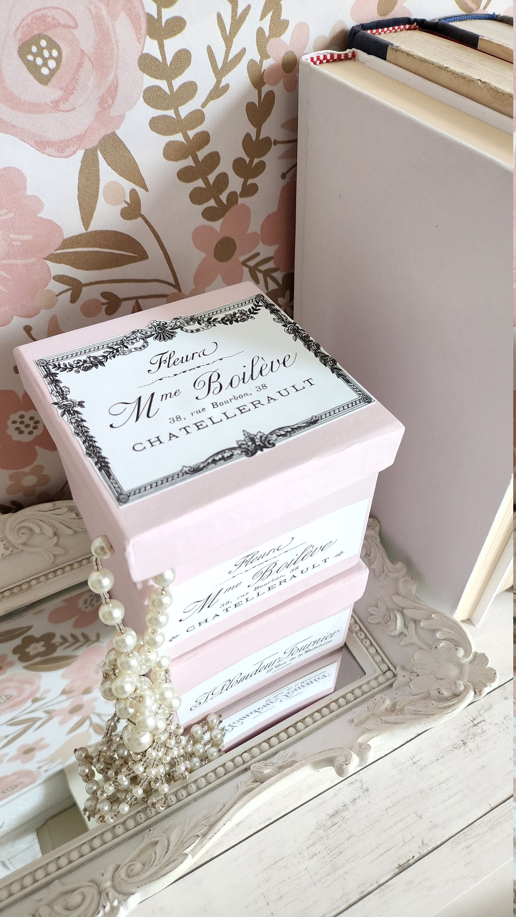 Paris Hat Box - Etsy