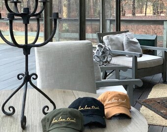 Live Love Travel | Embroidered Distressed Cap | Unisex Cotton | Travel | Cap