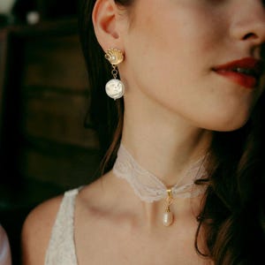 Bride Jewelry Set, Wedding choker, White necklace, lace choker, White lace choker necklace, White Lace Choker, Wedding Jewelry