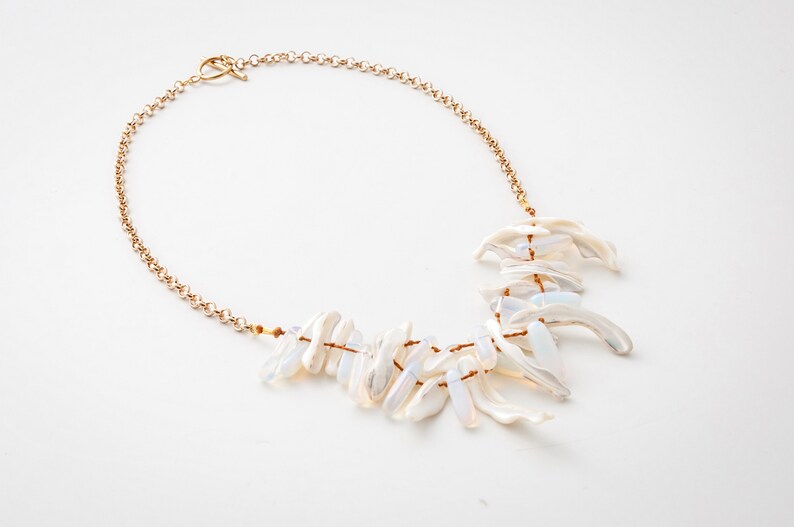 Beach Nature Natural sea shell necklace Shell necklace Necklace shell Necklace mother of pearl Ibiza necklace Boho Necklace beach