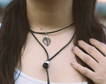 Black choker necklace, Black Choker, Minimalist Choker