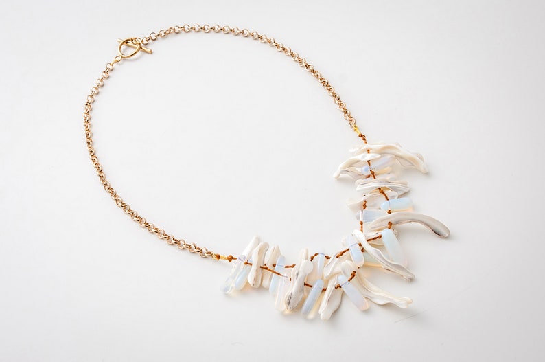 Beach Nature Natural sea shell necklace Shell necklace Necklace shell Necklace mother of pearl Ibiza necklace Boho Necklace beach