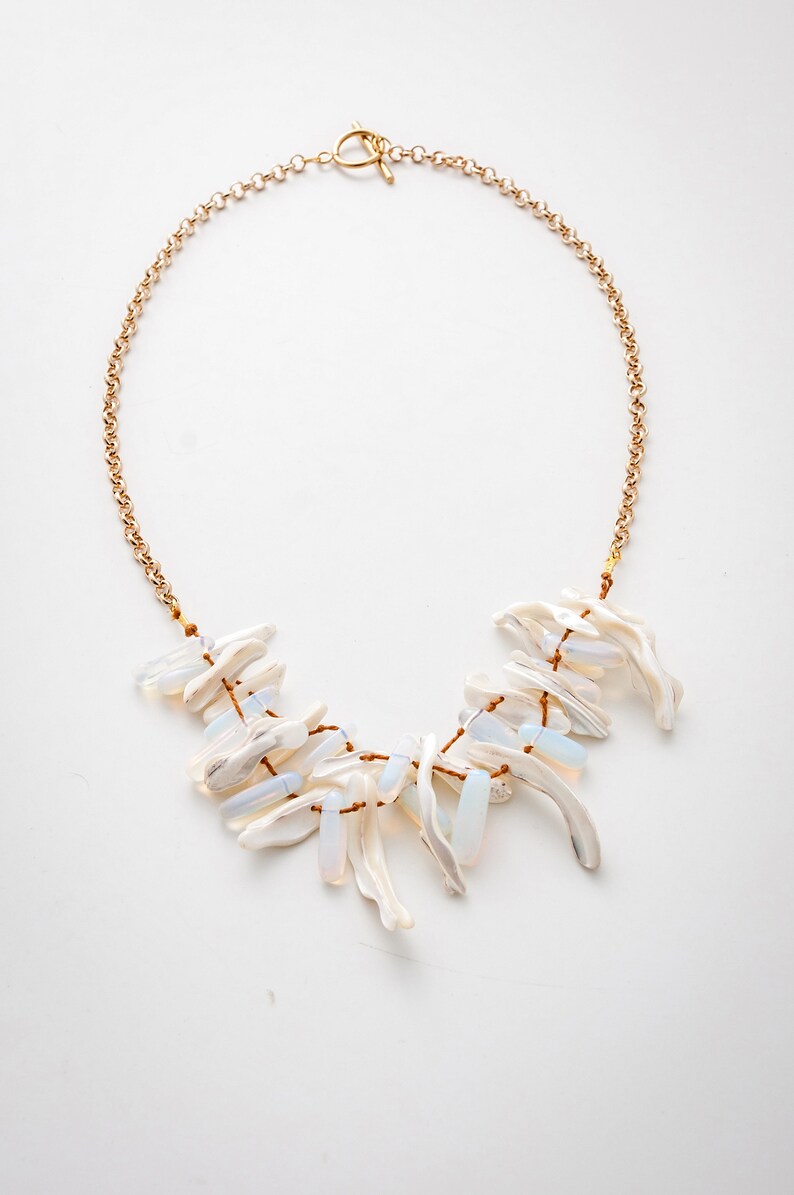 Beach Nature Natural sea shell necklace Shell necklace Necklace shell Necklace mother of pearl Ibiza necklace Boho Necklace beach