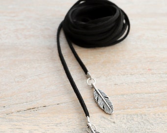 Leather Black Choker, Black Choker Necklace