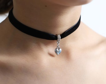 Velvet choker - Black choker - Simple black choker